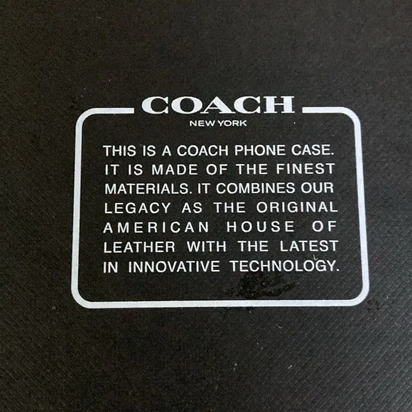 New Sealed Coach Signature Tan iPhone 12 12 Pro Smartphone Slim Wrap Case - Picture 5 of 7